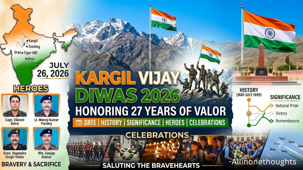Kargil Vijay Diwas 2026: Date, History, Significance, Heroes & Celebrations