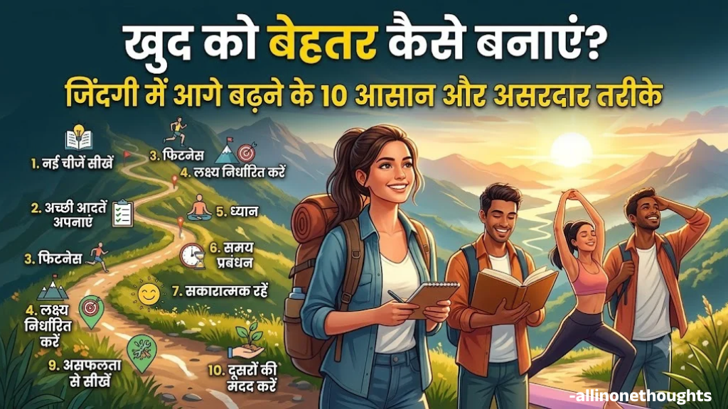 खुद को बेहतर कैसे बनाएं? जिंदगी में आगे बढ़ने के 10 आसान और असरदार तरीके