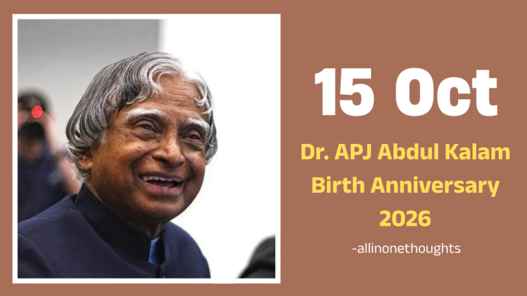 15 Oct - Dr. APJ Abdul Kalam Birth Anniversary 2026