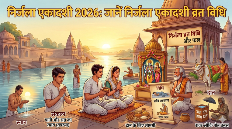निर्जला एकादशी 2026: जानें निर्जला एकादशी व्रत विधि (Nirjala Ekadashi Vrat Vidhi)