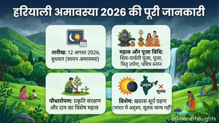 हरियाली अमावस्या 2026 की पूरी जानकारी | (Hariyali Amavasya 2026 Date and Time)