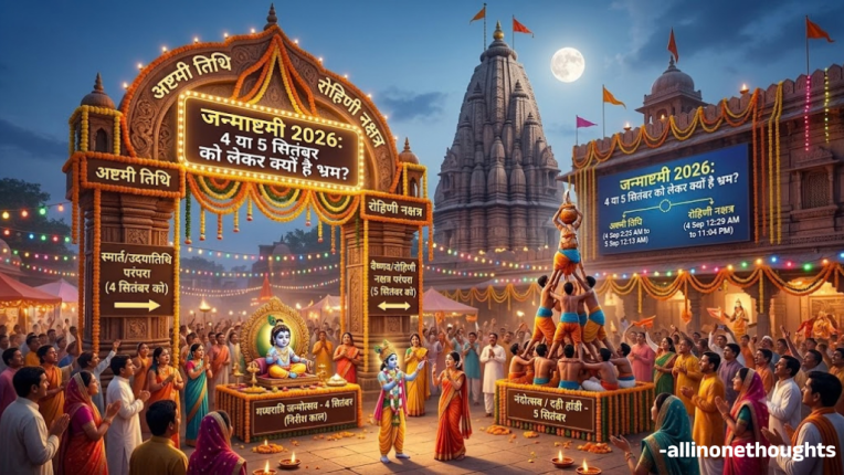 जन्माष्टमी 2026: 4 या 5 सितंबर को लेकर क्यों है भ्रम? (Krishna Janmashtami 2026 Kon hain?)