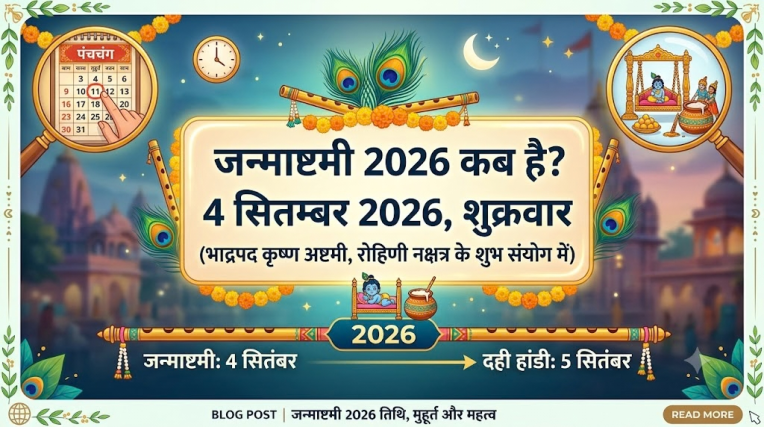 श्रीकृष्ण जन्माष्टमी 2026 कब है? (When is Krishna Janmashtami 2026)