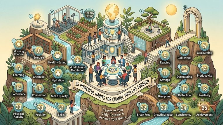 25 Life-changing habits for personal development