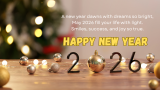 Happy New Year 2026: 100+ Best Wishes, Messages, Quotes & Images
