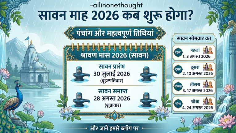 सावन माह 2026 कब शुरू होगा? (Sawan Maah in 2026?)