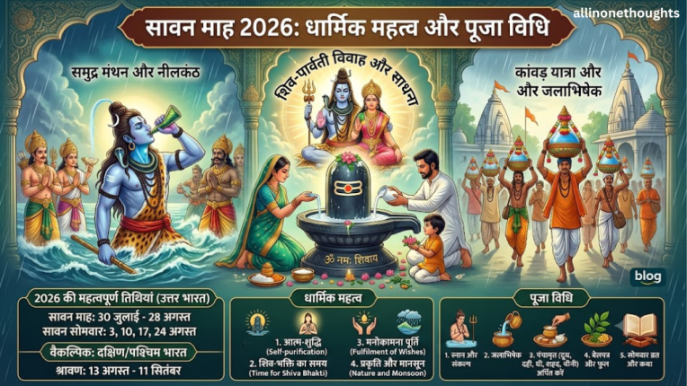सावन माह 2026 कब हैं? जाने इसका धार्मिक महत्व और पूजा विधि